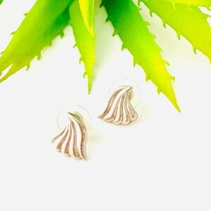 Vintage Silver Wave Earrings